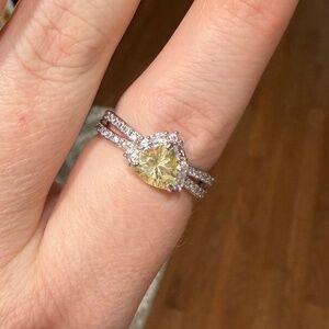 Bomb Party lemon cz ring